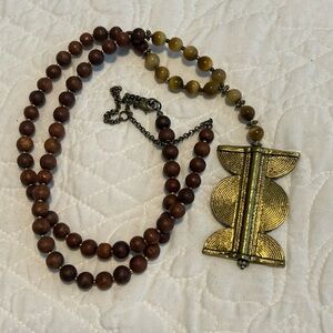Brown and Gold Necklace